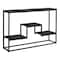 Monarch Specialties Accent Table - 48"L / Espresso / Black Metal Hall Console I 3582 - alternate 1
